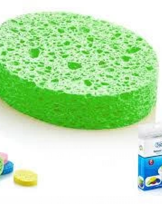 BabyJem Bebek Banyo Süngeri Selülozik 020 Yeşil