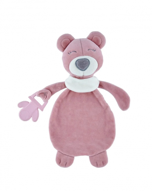 BabyJem Diş Kaşıyıcılı Uykucu Ayıcık 680 Gül Kurusu