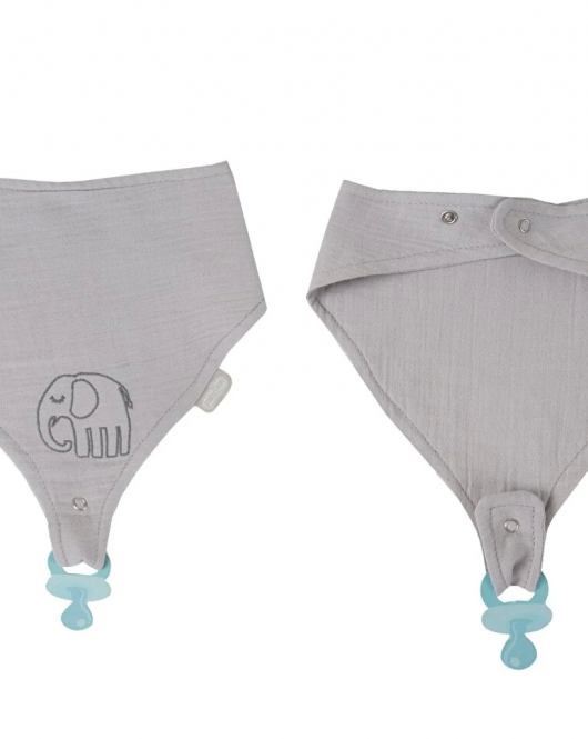 BabyJem Emzik Askılı Müslin Önlük 837 Gri