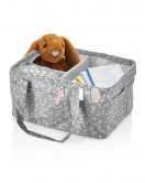 BabyJem Katlamalı Anne & Bebek Organizer 795 Gri Çiçek