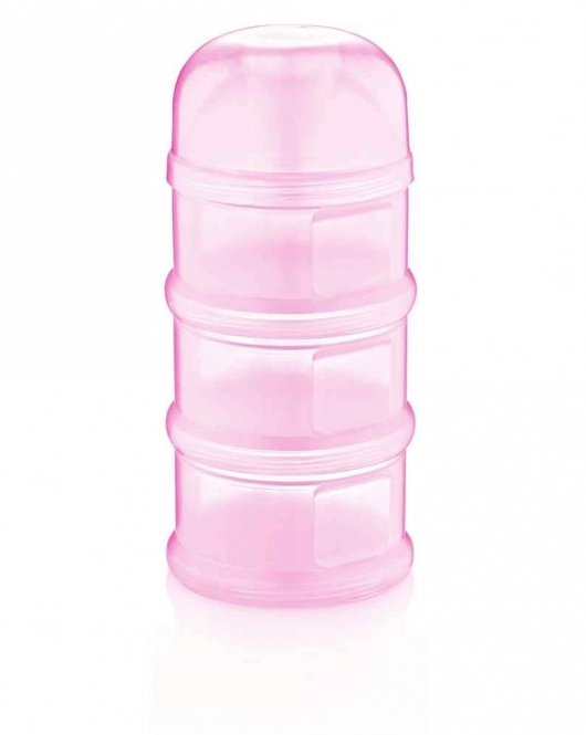 BabyJem Katlı Toz Mama Kabı 545 Pembe