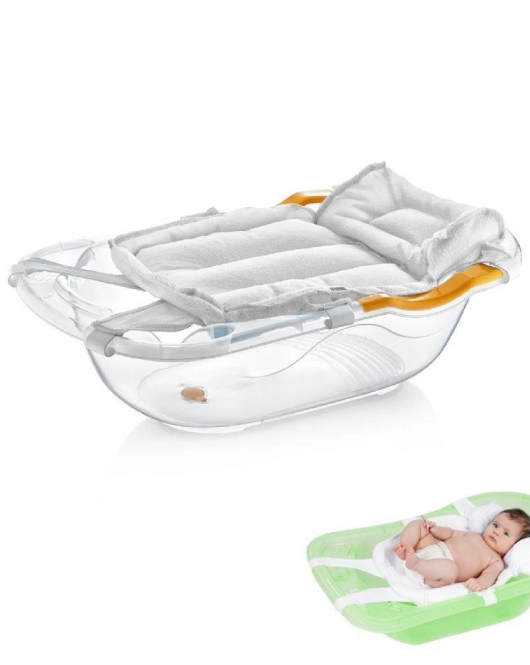BabyJem Köpüklü Bebek Banyo Küvet Filesi 164 Beyaz