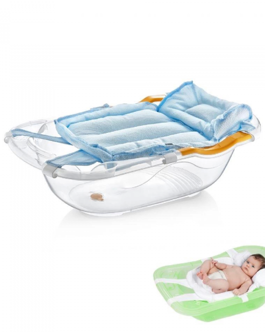 BabyJem Köpüklü Bebek Banyo Küvet Filesi 164 Mavi