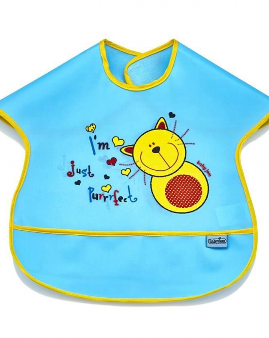 BabyJem Poli Muşamba Büyük Mama Önlüğü 029 Mavi
