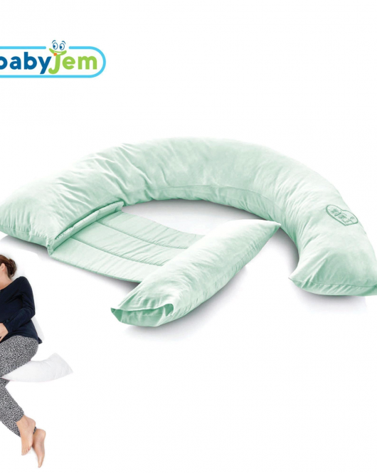 BabyJem Sırt Destekli Hamile ve Emzirme Yastığı 198 Turkuaz