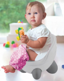 BabyJem TonTon Lazımlık 342 Beyaz Gri