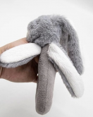 BabyJem Tutmalı Peluş Mini Tavşan 842 Gri