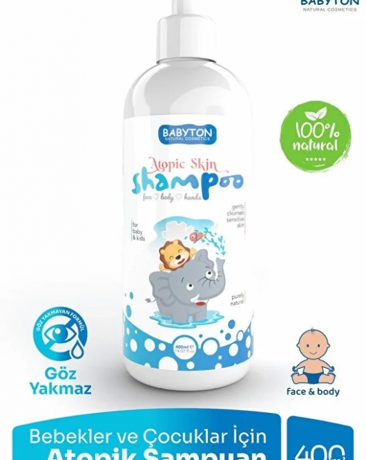 Babyton Bebekler ve Çocuklar İçin Atopik Şampuan 400 ml
