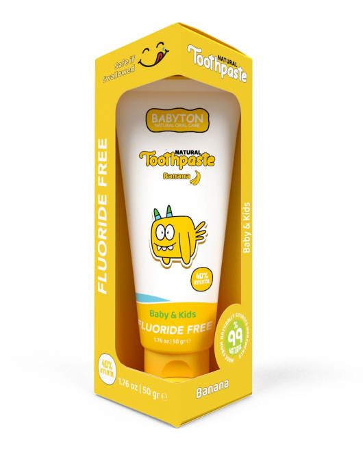 Babyton Organik Doğal Muz Aromalı Diş Macunu 50 Gr