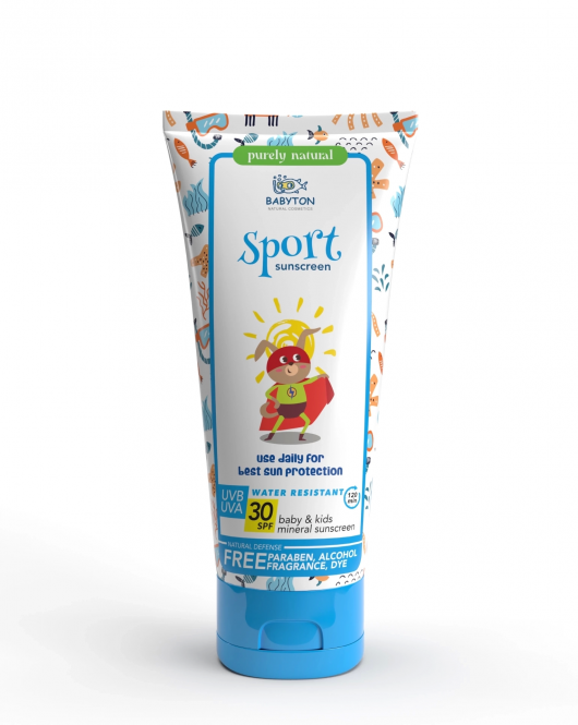 Babyton Bebek ve Çocuklar İçin Suya Dayanıklı Güneş Koruyucu Krem 100 ml