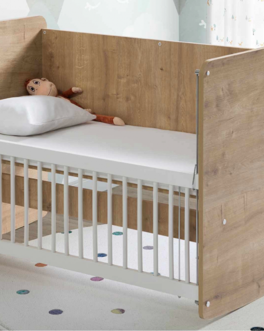 Babywhen Pratik Sallanır Anne Yanı Beşik 60x120 Ahşap