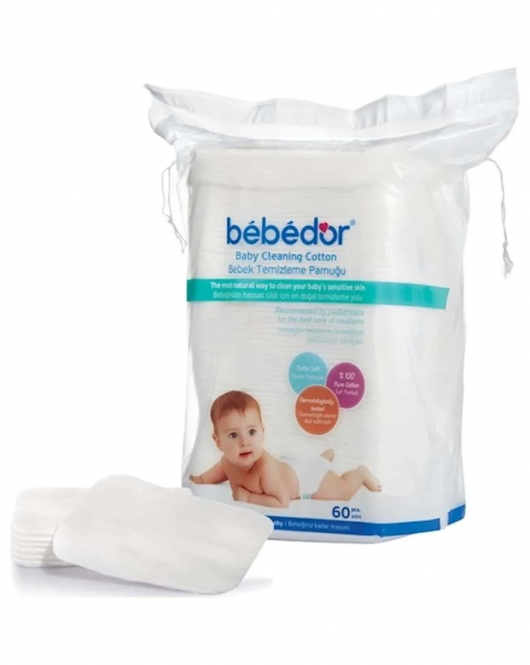 Bebedor Bebek Temizleme Pamuğu 60 Adet