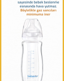Bebedor Geniş Ağızlı Isıya Dayanıklı Cam Biberon 260ml 51301