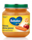 Bebelac Havuç Elma Püreli Kavanoz Maması 125 Gr