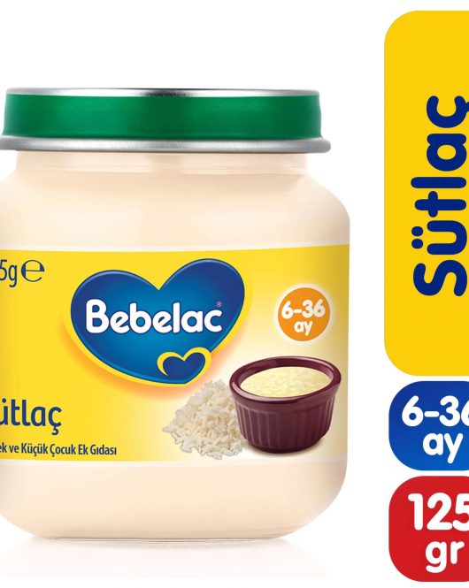 Bebelac Sütlaç Kavanoz Maması 125 Gr