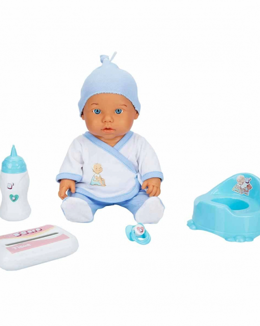 Bebelou Tuvalet Zamanı Sesli Bebek Seti 35 Cm