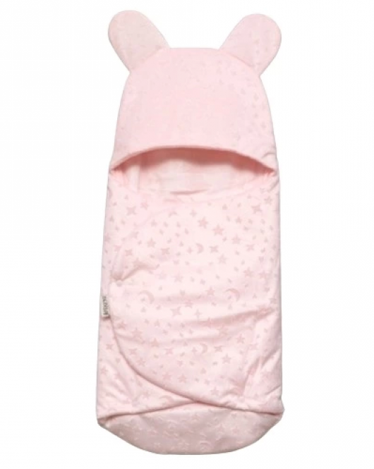 Bebitof Ay Yıldız Desenli Kundak 95015 Pembe