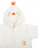 Bebitof Baby Civcivli Bornoz Seti 30038 Ekru