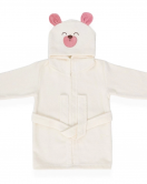 Bebitof Baby Sevimli Köpek Bornoz Seti 30041 Pembe