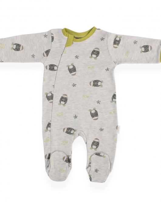 Bebitof Penguen Desen Bebek Tulum 70272 Gri