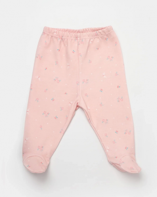 Bibaby Biorganic Always Happy Bebek Patikli Pantolon 57916 Gül Kurusu Mint