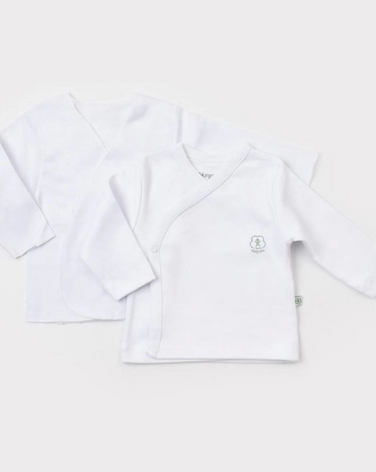 Bibaby Biorganic Basic Nature İç Dış Bebek Zıbın 73275 Beyaz