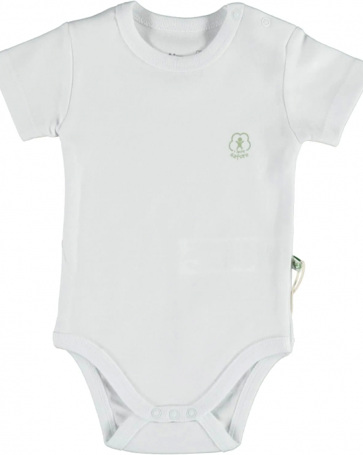 Bibaby Biorganic Basic Nature Kısa Kol Body 56884 Beyaz