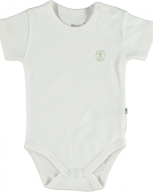 Bibaby Biorganic Basic Nature Kısa Kol Body 56884 Ekru