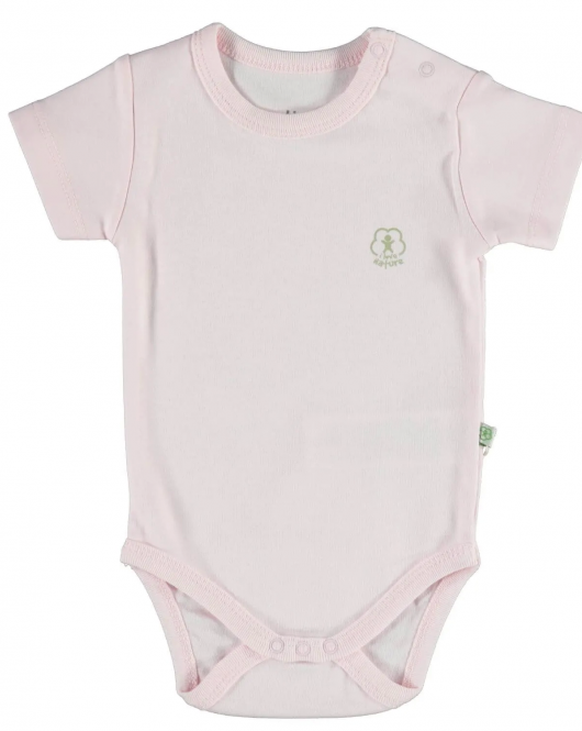 Bibaby Biorganic Basic Nature Kısa Kol Body 56884 Pembe