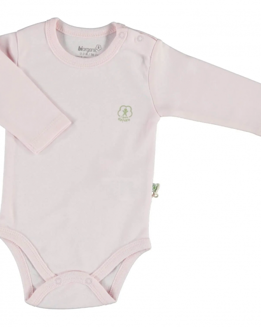 Bibaby Biorganic Basic Nature Uzun Kol Body 56883 Pembe
