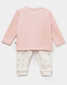 Bibaby Biorganic The Flowers Pijama Takımı 59764 Ekru Pembe