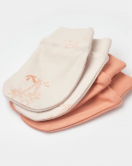 Bibaby Biorganic Hello Safari 2'Li Bebek Eldiven 72224 Ekru Kiremit
