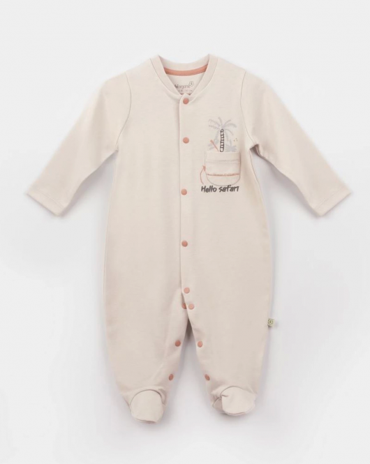 Bibaby Biorganic Hello Safari Bebek Tulum 60749 Ekru Kiremit