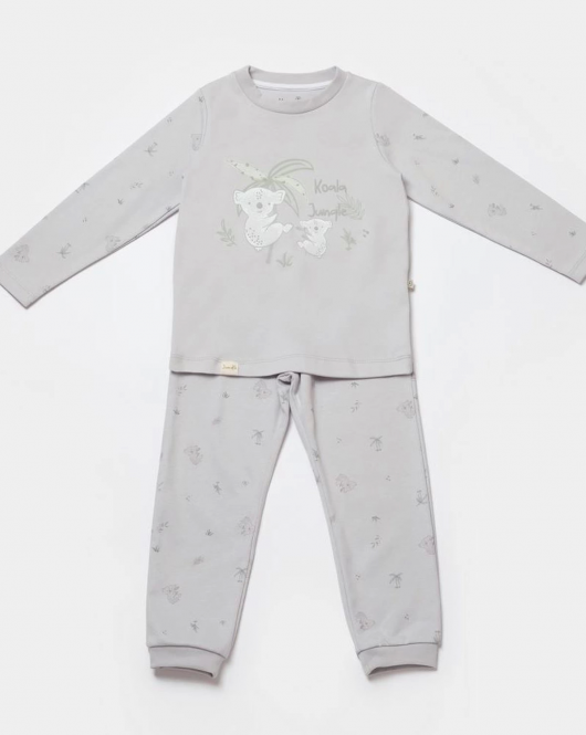 Bibaby Biorganic Koala Jumper Pijama Takım 59778 Gri