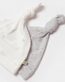 Bibaby Biorganic Koala Jungle 2'Li Bebek Şapka 72221 Gri