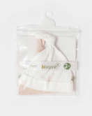 Bibaby Biorganic Koala Jungle 2'Li Bebek Şapka 72221 Pembe