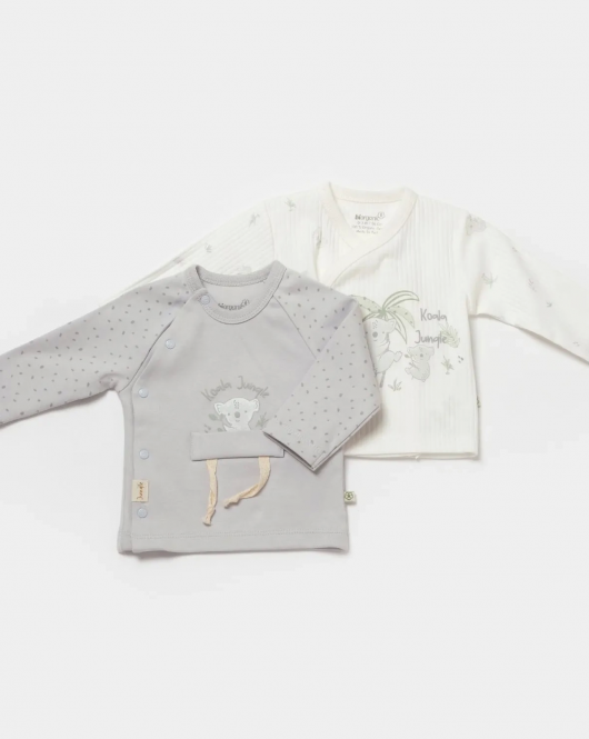 Bibaby Biorganic Koala Jungle 2'Li Zıbın 73316 Gri