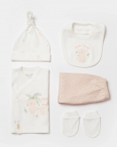 Bibaby Biorganic Koala Jungle 5'Li Hastane Çıkış Seti 62325 Pembe