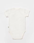 Bibaby Biorganic Koala Jungle Kısa Kol Bebek Body 56968 Gri