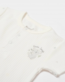 Bibaby Biorganic Koala Jungle Kısa Kol Bebek Body 56972 Gri