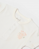 Bibaby Biorganic Koala Jungle Kısa Kol Bebek Body 56972 Pembe