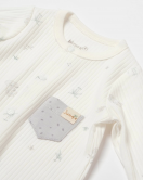 Bibaby Biorganic Koala Jungle Patikli Bebek Tulum 60734 Gri