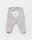 Bibaby Biorganic Koala Jungle Patikli Pantolon 57888 Gri