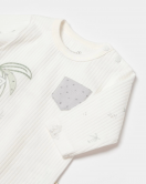 Bibaby Biorganic Koala Jungle Uzun Kol Bebek Body 56969 Gri
