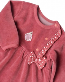 Bibaby Biorganic Little Love Kadife Elbise 76040 Rose Dry
