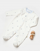 Bibaby Biorganic Love Floral Bebek Tulum 60791 Ekru Lila