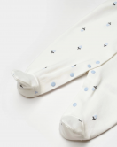 Bibaby Biorganic Love Floral Bebek Tulum 60791 Ekru Lila
