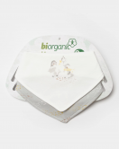 Bibaby Biorganic Penguin Club 2'li Önlük 75190 Ekru Gri