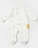 Bibaby Biorganic Penguın Club Bebek Tulum 60775 Ekru Gri