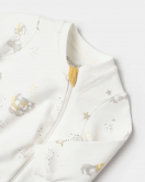 Bibaby Biorganic Penguın Club Bebek Tulum 60775 Ekru Gri